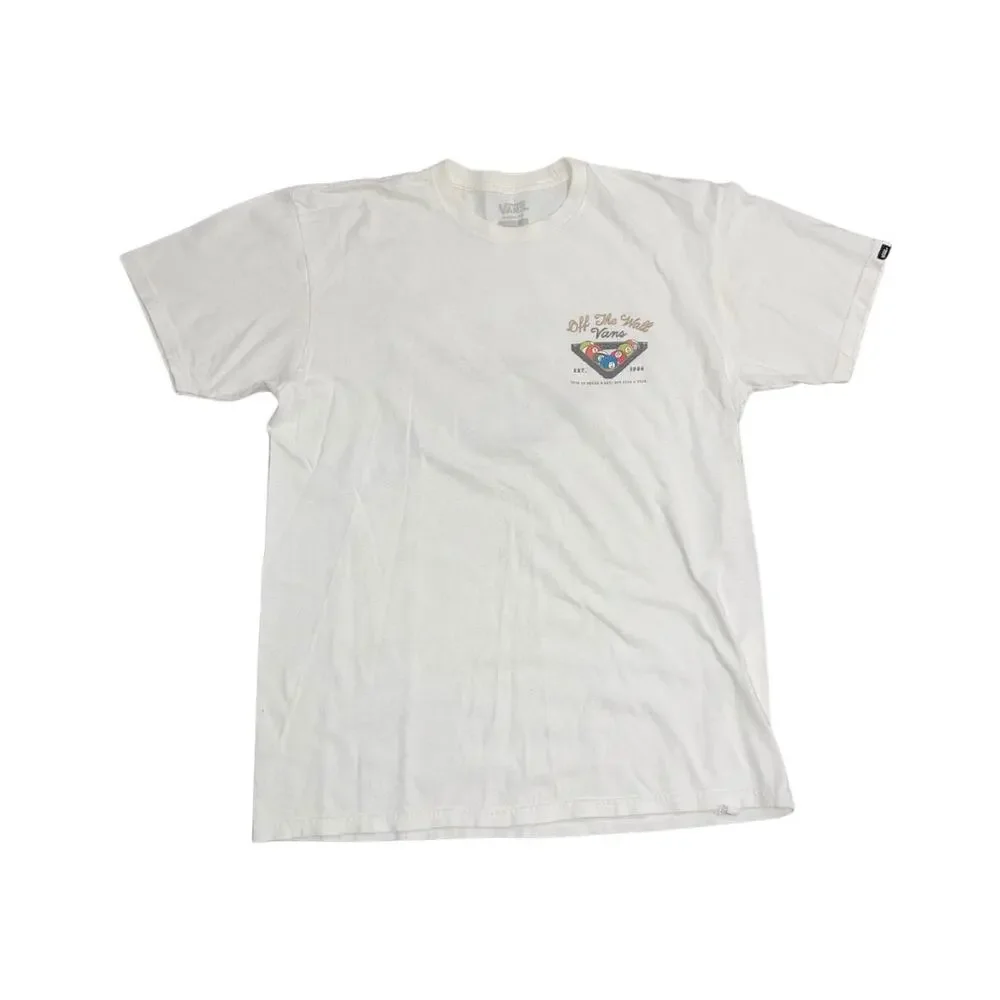 Vans off the wall Pool Club Billiards Graphic T-Shirt Classic Fit Large Skater - Picture 1 of 4